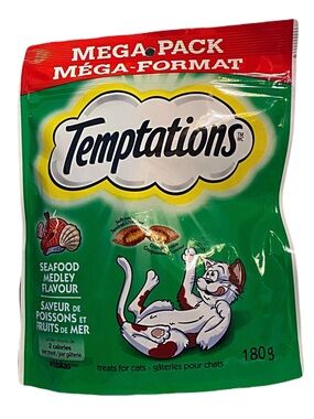 🆕 Temptations Seafood Medley Cat Treats - Green
